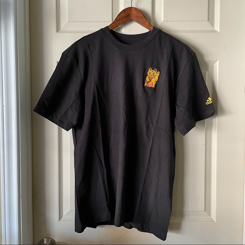 Adidas Embroided Cat Tee